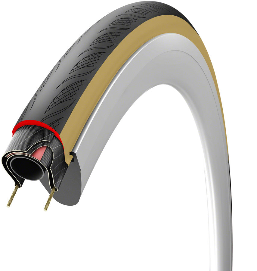 Vittoria Rubino V Tire - 700 x 30, Clincher, Folding, Black/Tan, 1C Graphene + Silica, G2.0