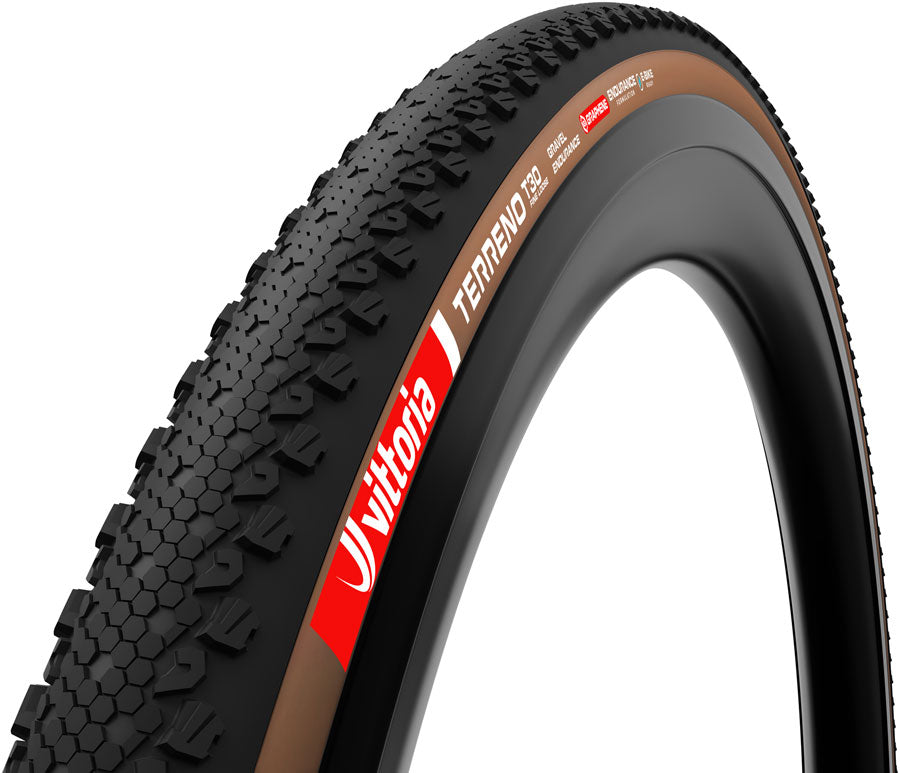 Vittoria Terreno T30 Fine Loose Tire - 700 x 55, Tubeless, Folding, Black/Brown, Gravel Endurance, Graphene, G2.0, E-Bike