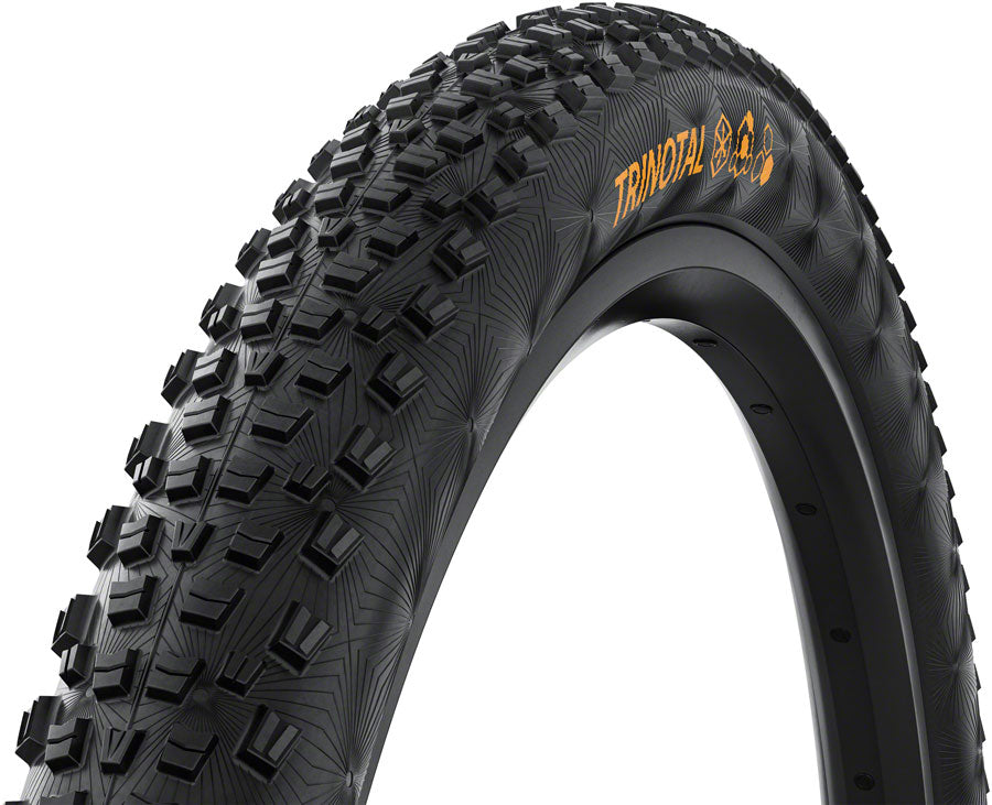 Continental Trinotal Tire - 27.5 x 2.40, Tubeless, Folding, Black, Grip, Trail Casing, E25