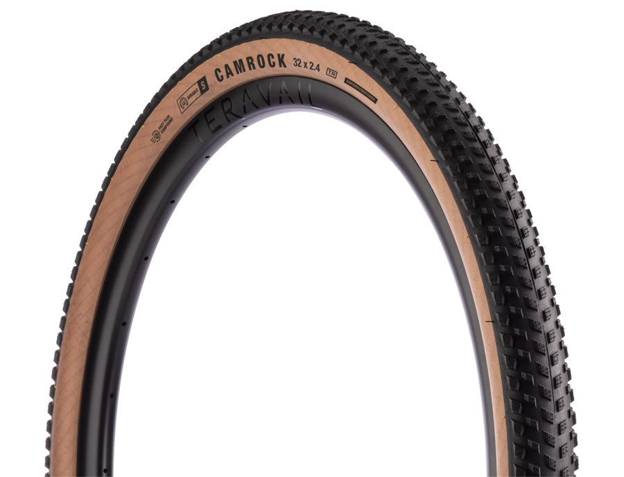 Teravail Camrock Tire - 32 x 2.4, Tubeless, Folding, Tan, Light Trail - Superstructure , Fast Plus Compound