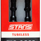 Stan's Tubeless Exo-Core Valve Stems - Alloy, Regular, Black, Pair