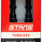 Stan's Tubeless Exo-Core Valve Stems - Alloy, Tall, Black, Pair