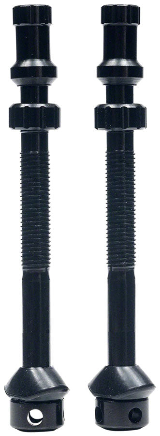 Stan's Tubeless Universal+ Valve Stems - Alloy, Extra Tall, Black, Pair