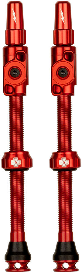 Muc-Off Big Bore Lite Tubeless Valve Stems - 2XLarge, 70mm, Red