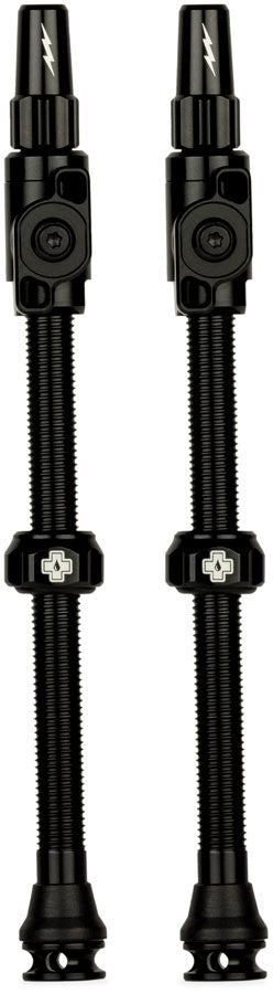 Muc-Off Big Bore Lite Tubeless Valve Stems - 3XLarge, 80mm, Black