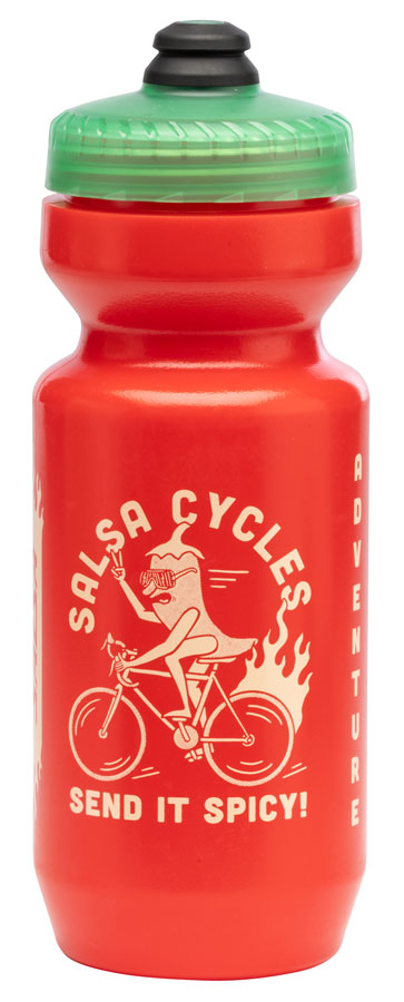 Salsa Extra Spicy Purist Non-Insulated Water Bottle - Hot Red, 22oz