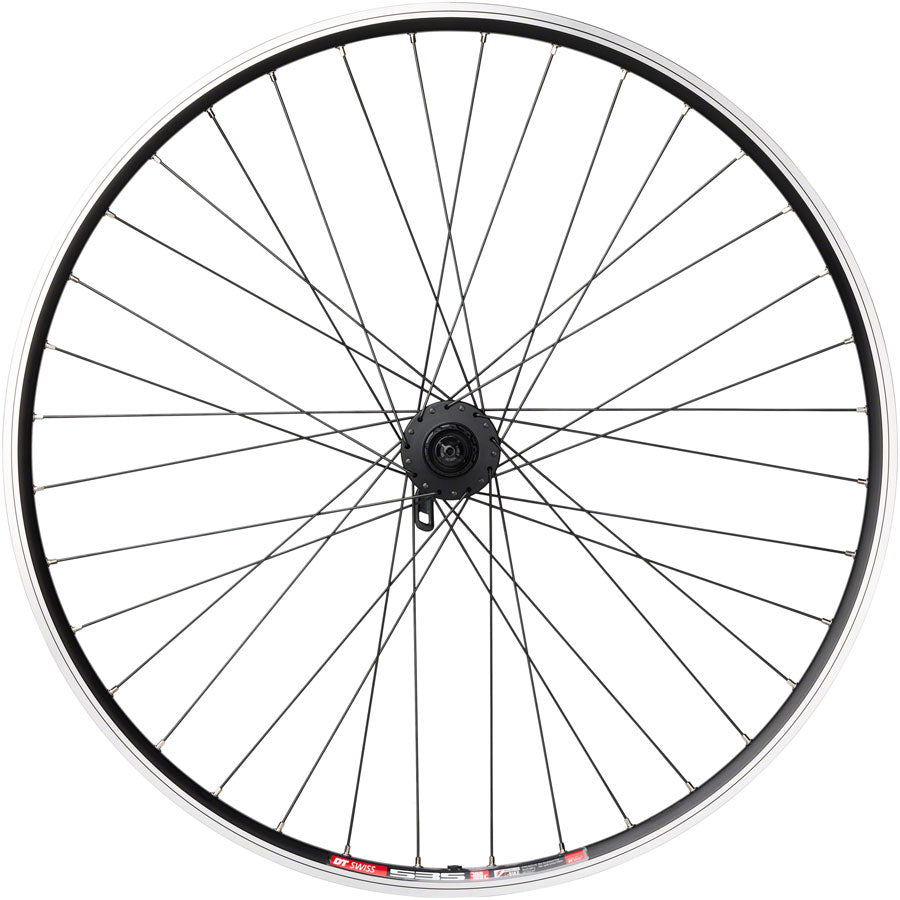 Quality Wheels TK535/Deore Rear Wheel - 700, QR x 135mm, 6-Bolt Disc, Rim Brake, HG 10, Black, Clincher