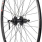 Quality Wheels TK535/Deore Rear Wheel - 700, QR x 135mm, 6-Bolt Disc, Rim Brake, HG 10, Black, Clincher