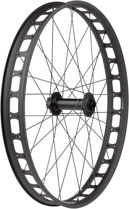 Quality Wheels Bear Pawls / Blizzerk Front Wheel - 26", 15 x 150mm, 6-Bolt, Black