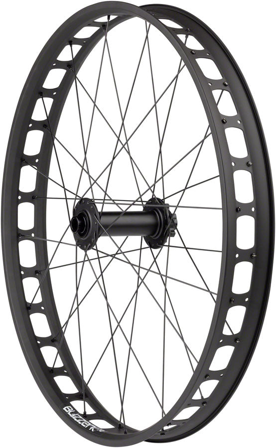 Quality Wheels Bear Pawls / Blizzerk Front Wheel - 26", 15 x 150mm, 6-Bolt, Black