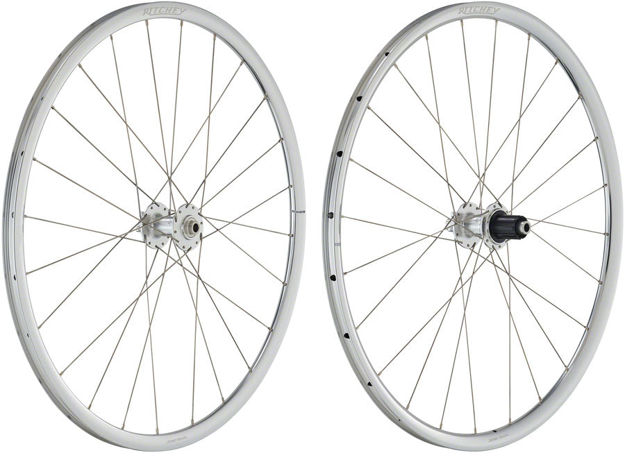 Ritchey Classic Zeta Wheelset - 700c, 12 x 100mm, 12 x 142mm, 6-Bolt, HG11 Road, Silver