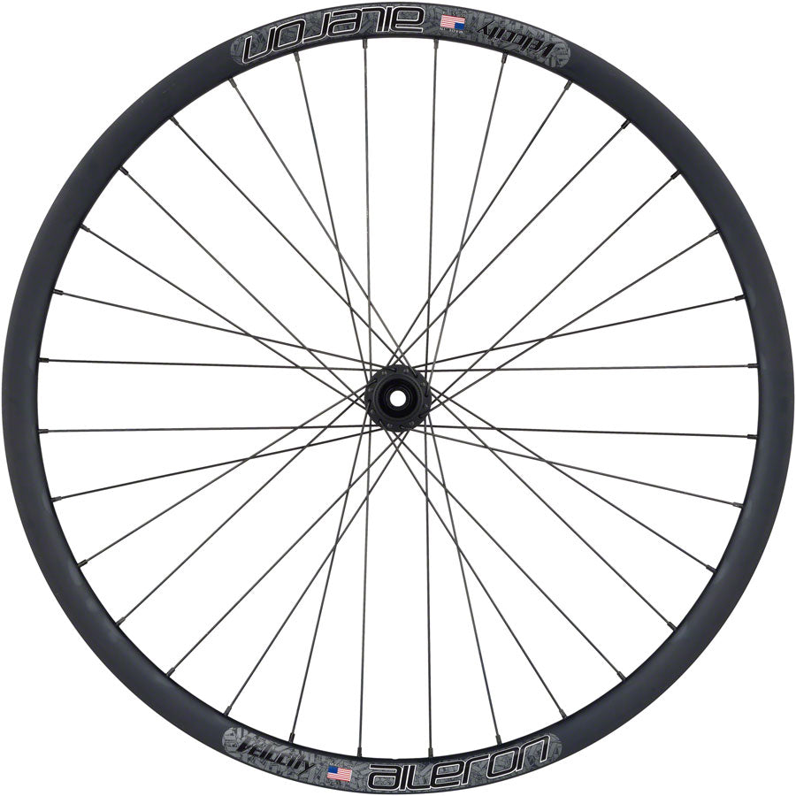 Quality Wheels Bear Pawls / Velocity Aileron Front Wheel - 700c, 12 x 100mm, Center-Lock, Black