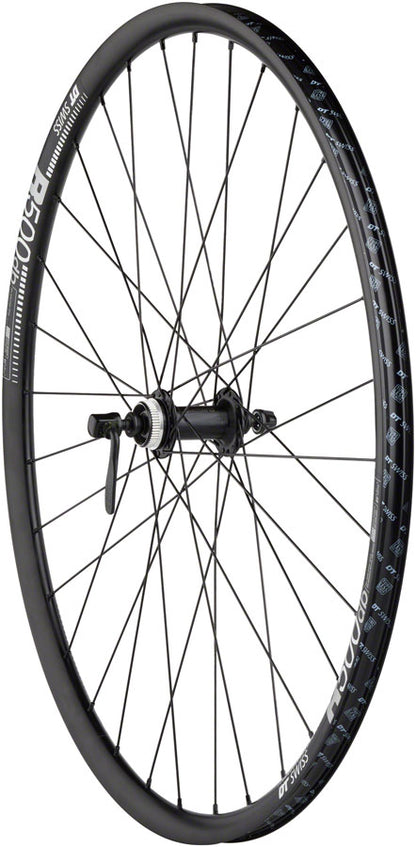 Quality Wheels Shimano / DT R500 Disc Wheelset - 700, QR x 100/135mm, Center-Lock, HG 11 MTN, Black