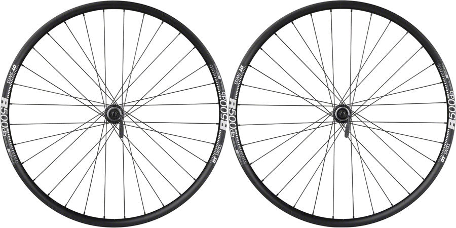 Quality Wheels Shimano / DT R500 Disc Wheelset - 700, QR x 100/135mm, Center-Lock, HG 11 MTN, Black