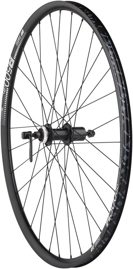 Quality Wheels Shimano / DT R500 Disc Wheelset - 700, QR x 100/135mm, Center-Lock, HG 11 MTN, Black