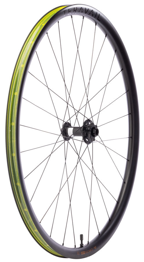 Teravail Circos Wide Gravel Front Wheel - 32", 15 x 110mm Boost, 6-Bolt, Carbon, DT350, 28H