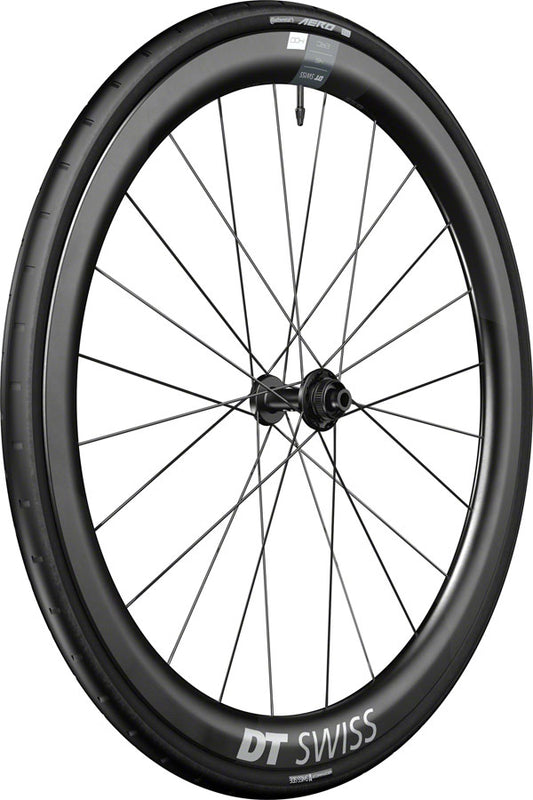 DT Swiss ERC 1400 DiCut 45 Front Wheel - 700, 12 x 100mm, Center-Lock, Black, WTS w/Aero 111 Tire