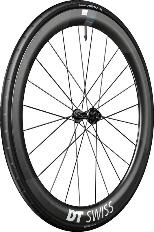 DT Swiss ARC 1400 DiCut 50 Front Wheel - 700, 12 x 100mm, Center-Lock, Black, WTS w/Aero 111 Tire