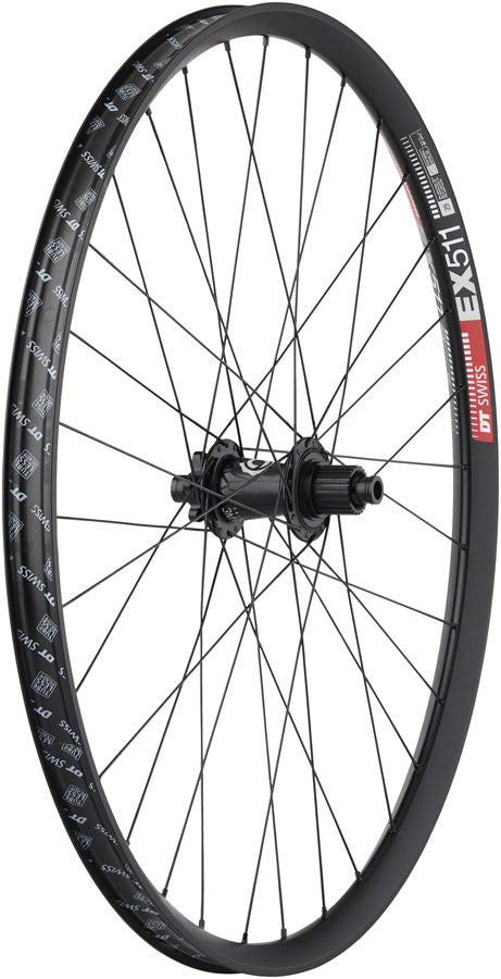 Quality Wheels Industry Nine Hydra / DT Swiss EX511 Rear Wheel - 27.5", 12 x 148mm, 6-Bolt, Micro Spline, Black