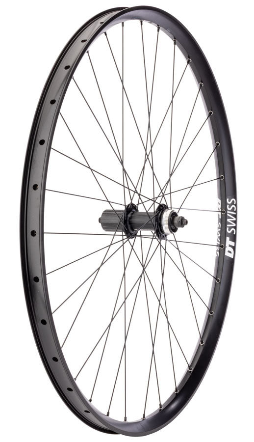 Quality Wheels Deore FH-QC300/DT E593 Rear Wheel - 29", QR x 135mm, Center-Lock, HG 11, Black, 32H