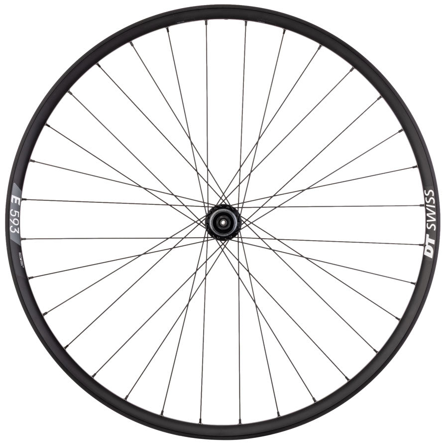 Quality Wheels Deore FH-QC300/DT E593 Rear Wheel - 29", QR x 135mm, Center-Lock, HG 11, Black, 32H