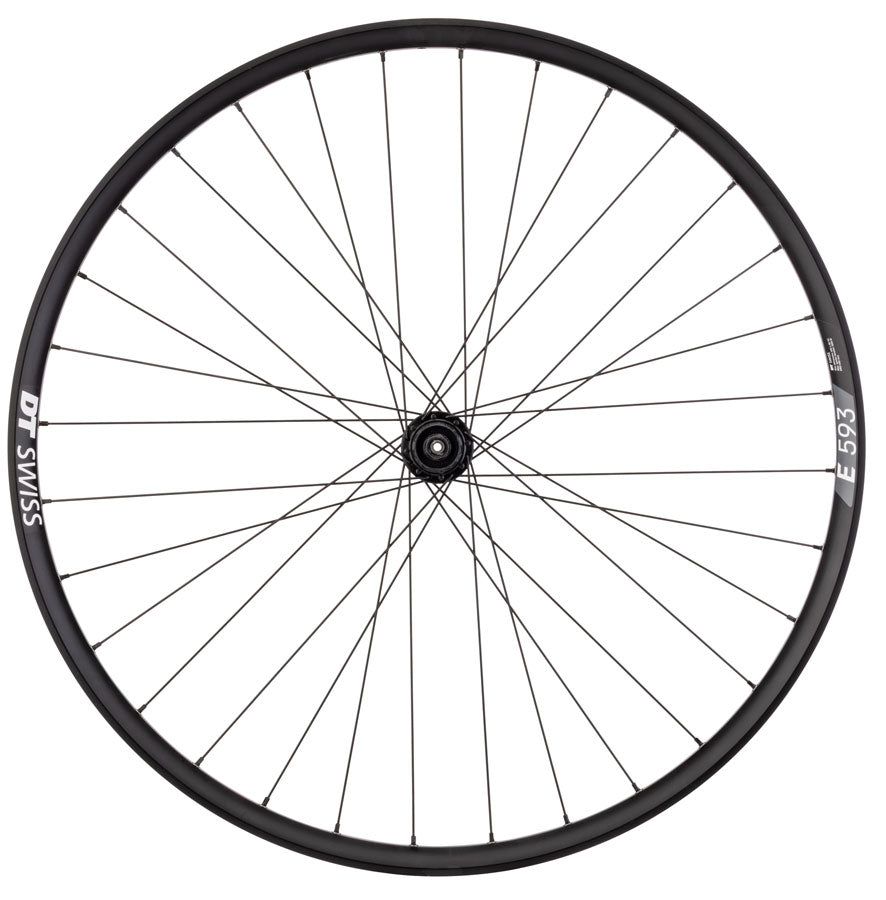 Quality Wheels Deore FH-QC300/DT E593 Rear Wheel - 29", QR x 135mm, Center-Lock, HG 11, Black, 32H