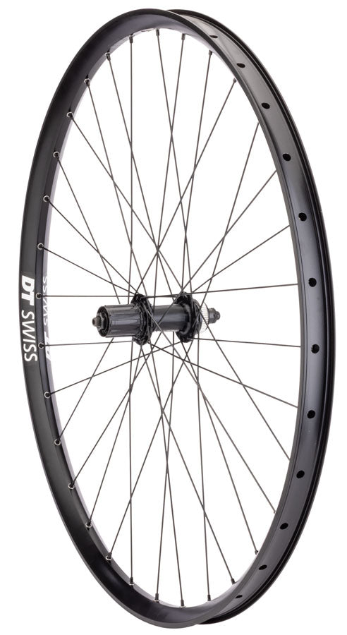 Quality Wheels Deore FH-QC300/DT E593 Rear Wheel - 29", QR x 135mm, Center-Lock, HG 11, Black, 32H