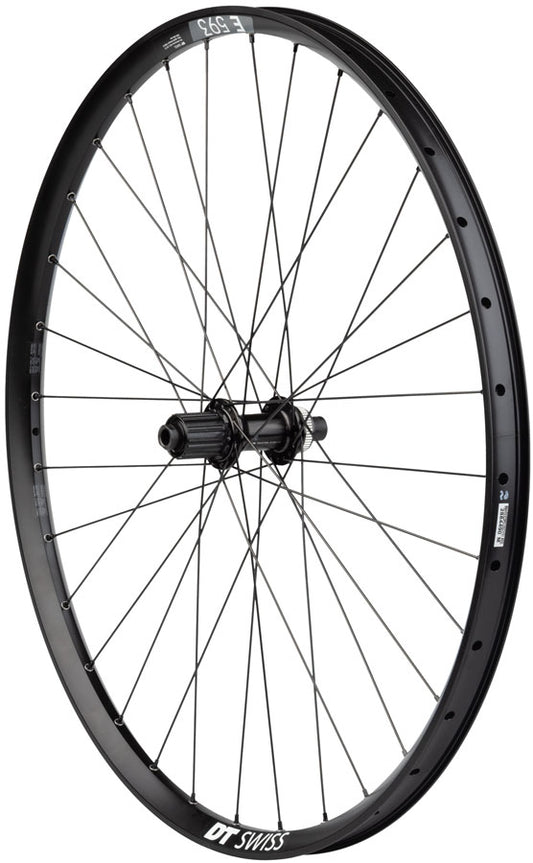 DT Swiss E593 Rear Wheel - 29er, 12 x 142mm, Center-Lock, Shimano M610 Hub HG 10, Black, 32H