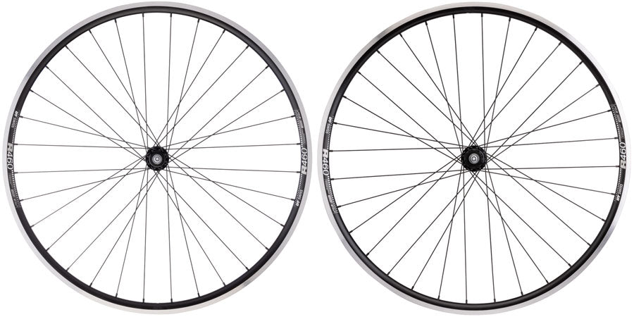 Quality Wheels Shimano 105/DT R460 Wheelset - 700, QR x 100/130mm, Rim Brake, HG11 Road, Black, Clincher, 32H