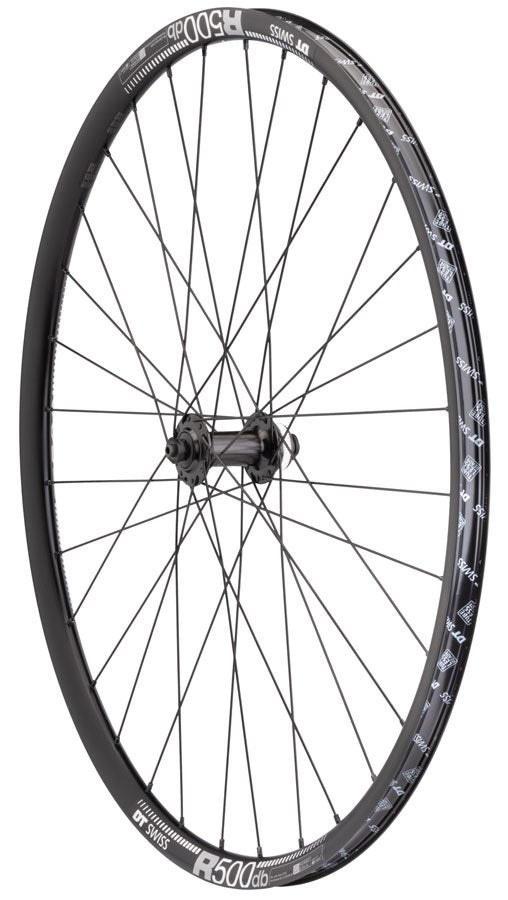 Quality Wheels Shimano/DT R500 Front Wheel - 700, QR x 100mm, Center-Lock, Black, 32H