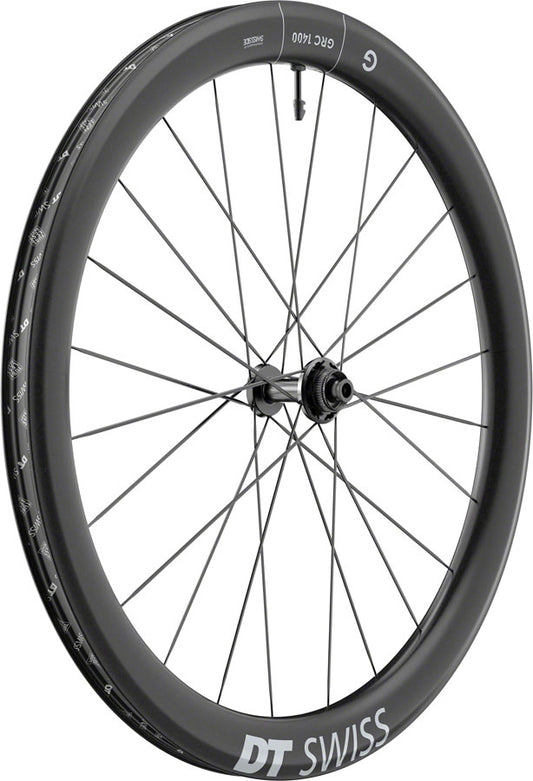 DT Swiss GRC 1400 DICUT 50 Front Wheel - 700c, 12 x 100mm, Center-Lock, Black