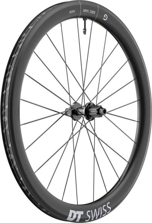 DT Swiss GRC 1400 DICUT 50 Rear Wheel - 700c, 12 x 142mm, Center-Lock, N3W, Ratchet EXP 36, Black