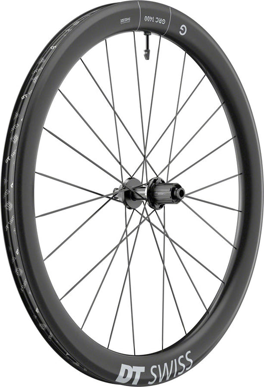 DT Swiss GRC 1400 DiCut 50 Rear Wheel - 700c, 12 x 142mm, Center-Lock, HG11 Road/XDR, Ratchet EXP 36, Black