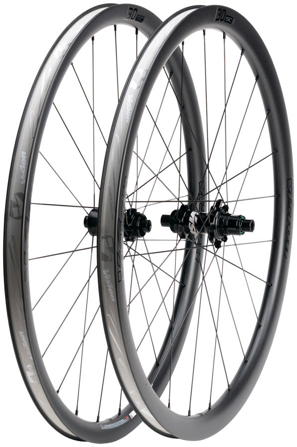 Vision SC30 i23 Wheelset - 700, 12 x 100mm/12 x 142mm, Center-Lock, XDR, Carbon, Black