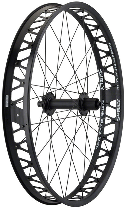 Quality Wheels Bear Pawls / Other Brother Darryl Rear Wheel - 26" Fat, 12 x 197mm, 6-Bolt, HG 11 MTN, Black