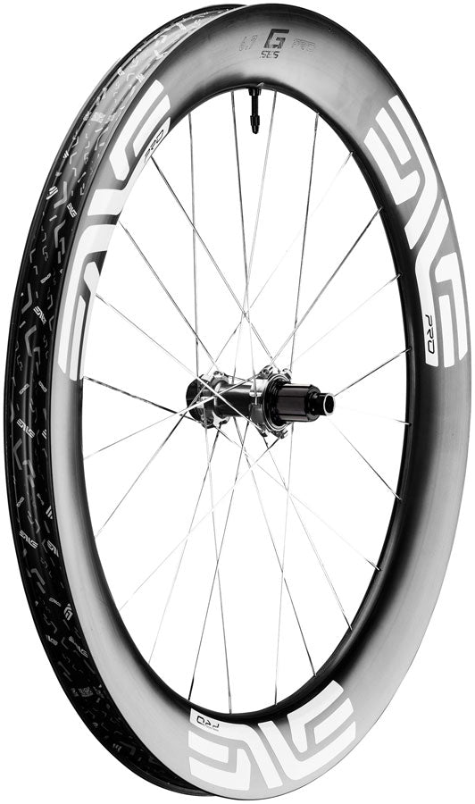 ENVE Composites G SES 6.7 Pro Rear Wheel - 700, 12 x 142, Center-Lock, HG 11 Road, Innerdrive 60pt, Black/White