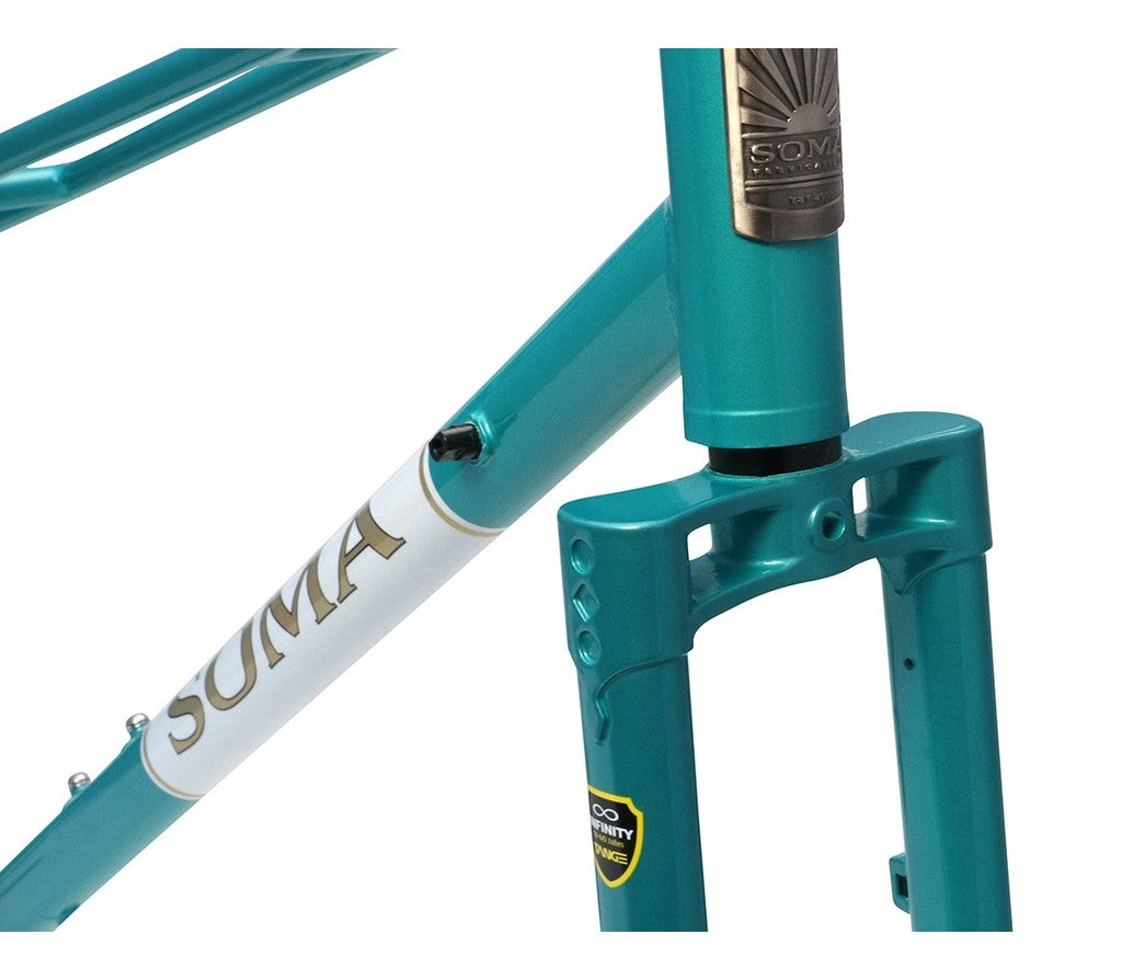 Soma Buena Vista Disc Mixte Steel Frameset Frame Fork Teal