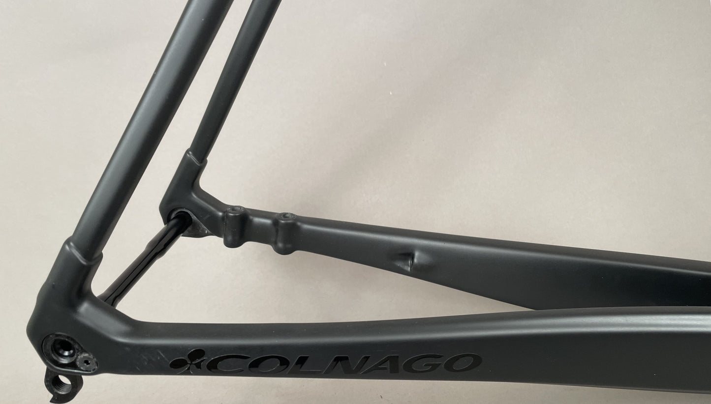 Colnago C64 Disc Brake Frame and Fork PJSL Matte Black Silver Lugs 52S