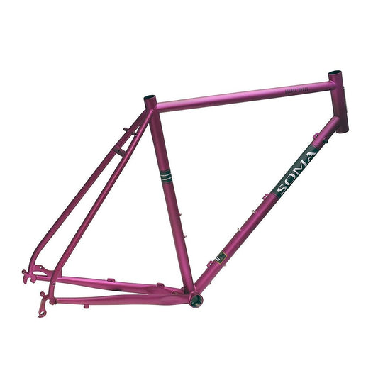 Soma Double Cross Disc Steel Gravel Touring Bike Frame Matte Purple Size 60cm