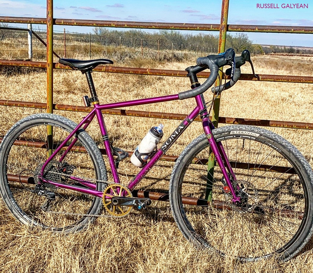 Soma Double Cross Disc Steel Gravel Touring Bike Frame Matte Purple Size 60cm