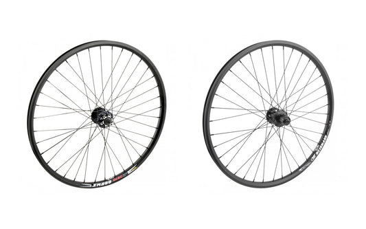 Wheelset composite - 640165 640168 - Weinmann XM280 Disc 26" MTB Disc Black Double Wall Wheelset, Disc Brake, 6-Bolt - Cassette