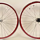 Detroit Bikes Single Speed Red Wheelset 700c 32 Spoke 17t Freewheel