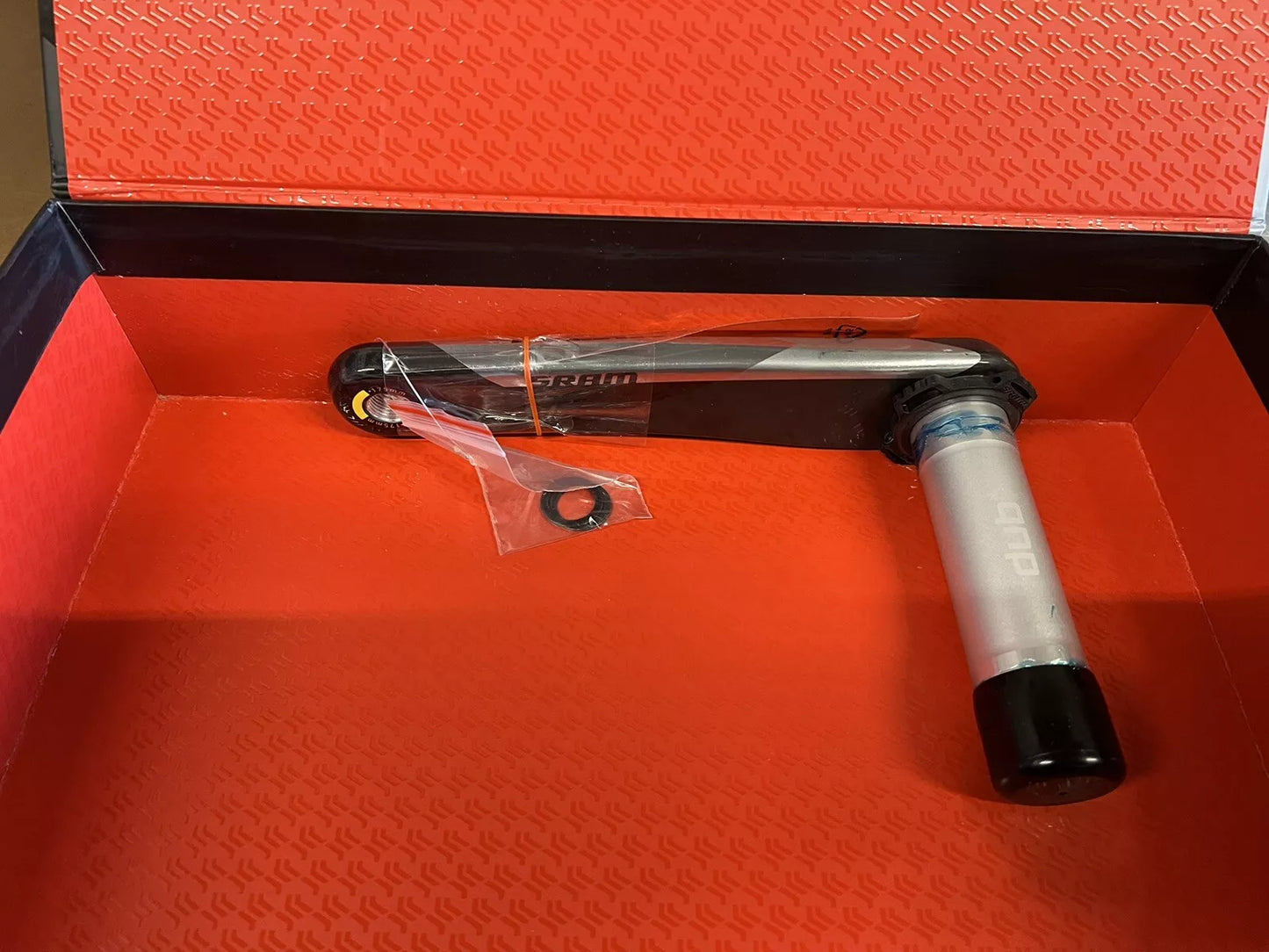 SRAM RED AXS Crankset - 175mm, 12-Speed, 48/35t, Direct Mount, DUB Spindle Interface, Natural Carbon, D1