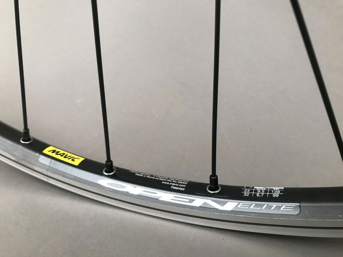 Mavic Open Elite 700c Black Single Speed Track Bike Wheelset Sealed Bearings