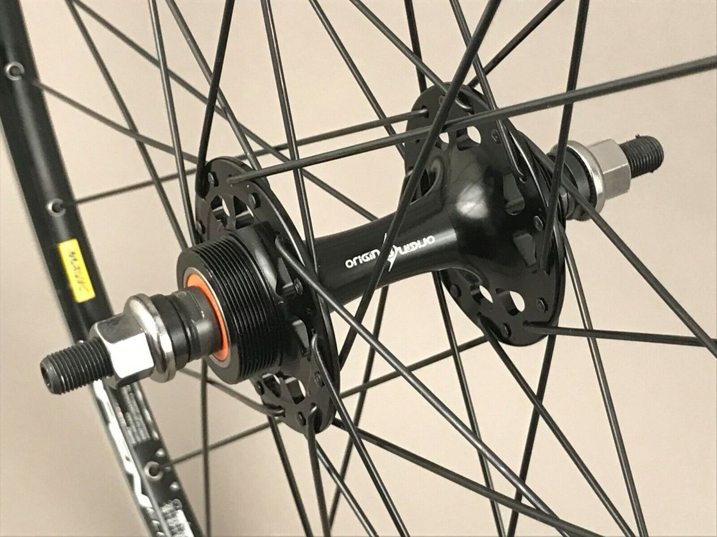 Mavic Open Elite 700c Black Single Speed Track Bike Wheelset Sealed Bearings