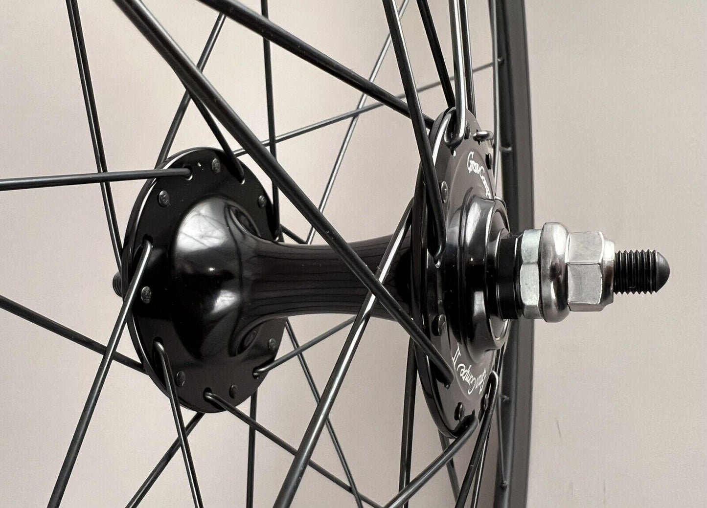 H Plus + Son SL42 Black Fixed Gear Wheelset Gran Compe Hubs