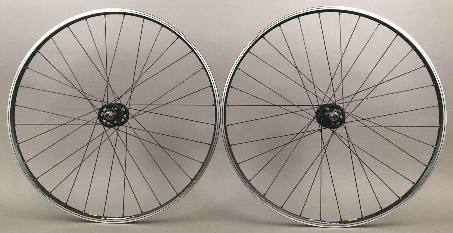 Mavic Open Elite 700c Black Single Speed Track Bike Wheelset Sealed Bearings