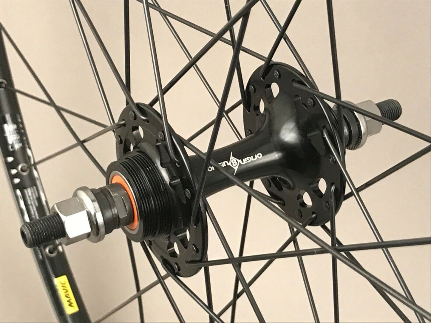 Mavic Open Elite 700c Black Single Speed Track Bike Wheelset Sealed Bearings