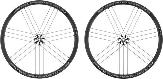 Campagnolo Scirocco Wheelset Road Disc Brake 700c, 12 x 100/142mm, Center-Lock, Black, tubeless Clincher