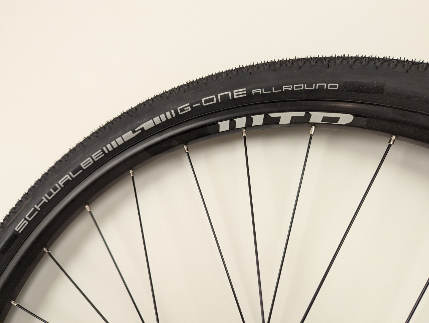 WTB Serra 650b Gravel wheelset, Schwalbe 27.5x2.25 All-Round tires, 12mm thru axles, Shimano freehub, incl rotors!